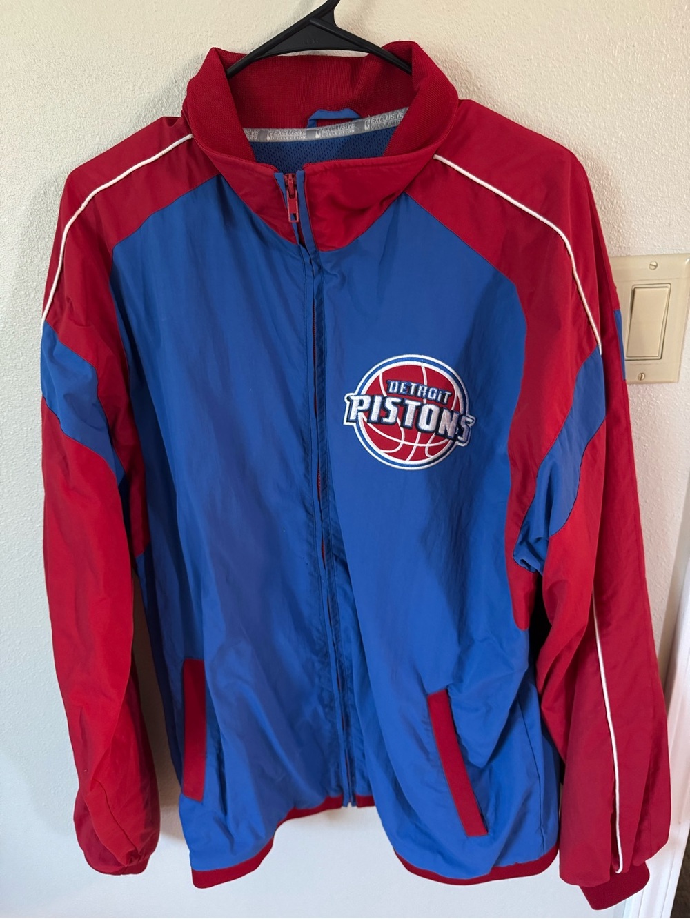 Blue & Red Windbreaker Jacket